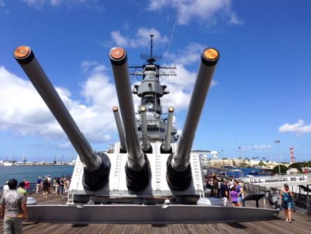 戦艦ミズーリ号　正面